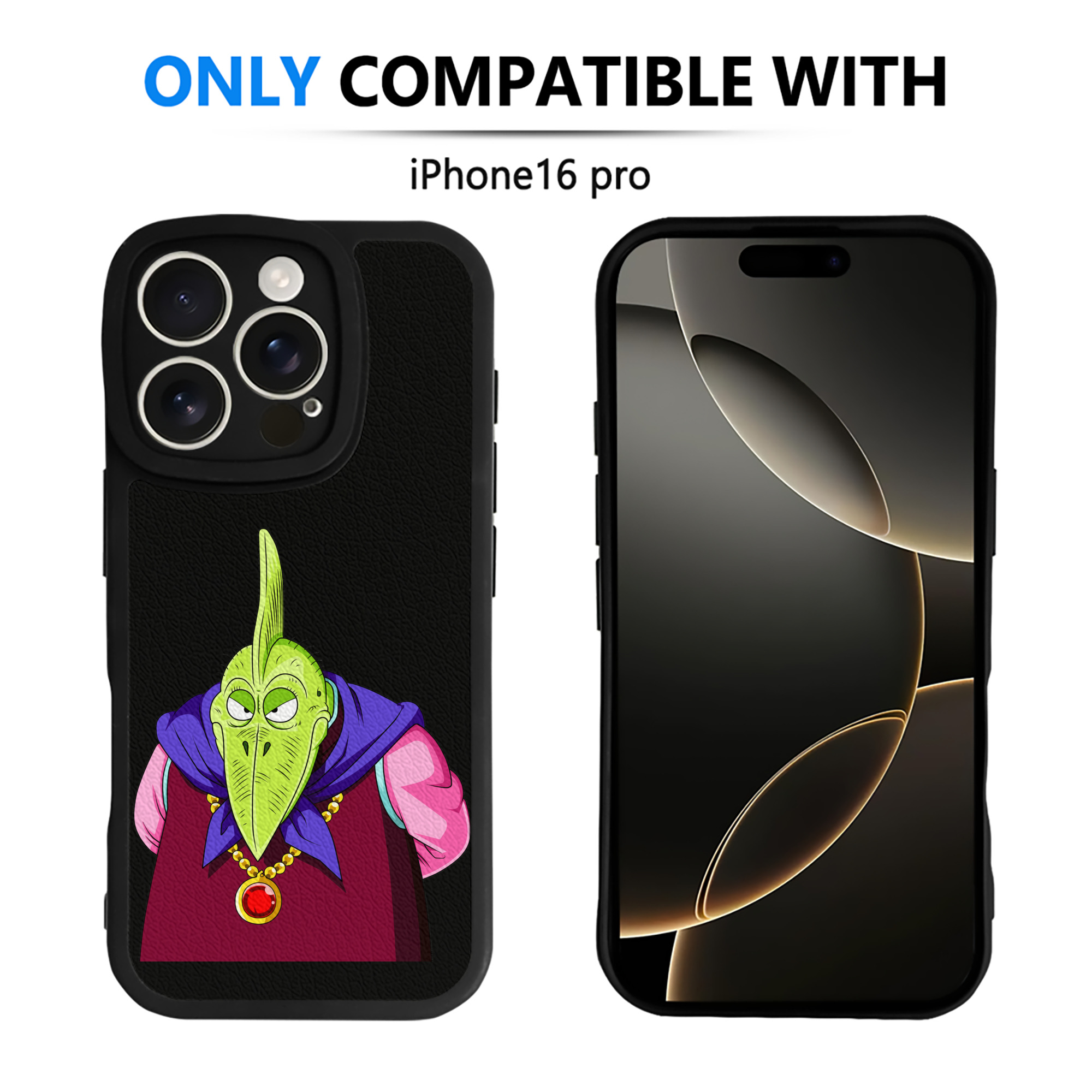（画像用） ドラゴンボール DRAGON BALL 【iPhone 16シリーズ対応】シリコンスマホケース（レザー調） 材質：シリコン
